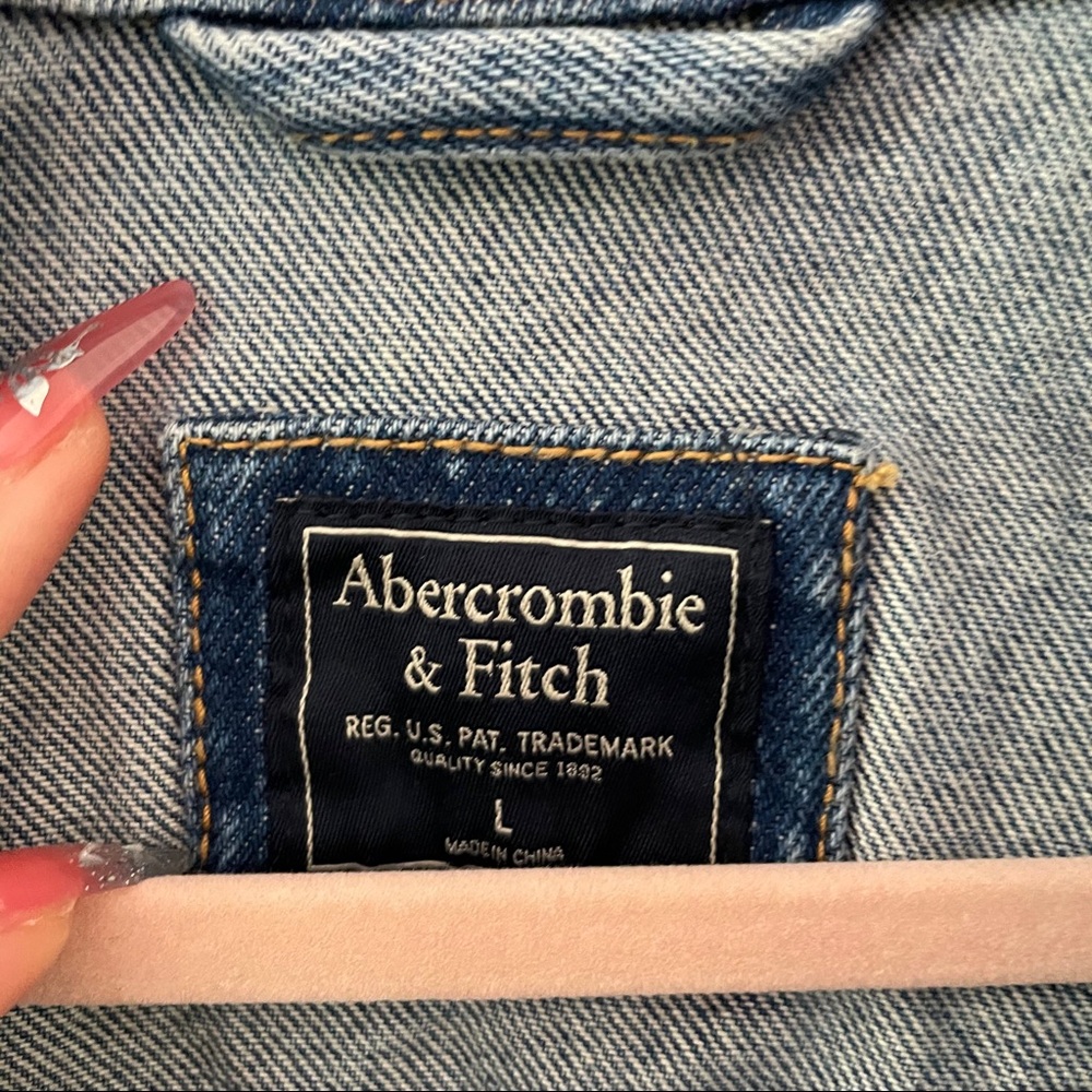 SOLD: A&F Reworked Denim Jacket - Picture 9 of 9